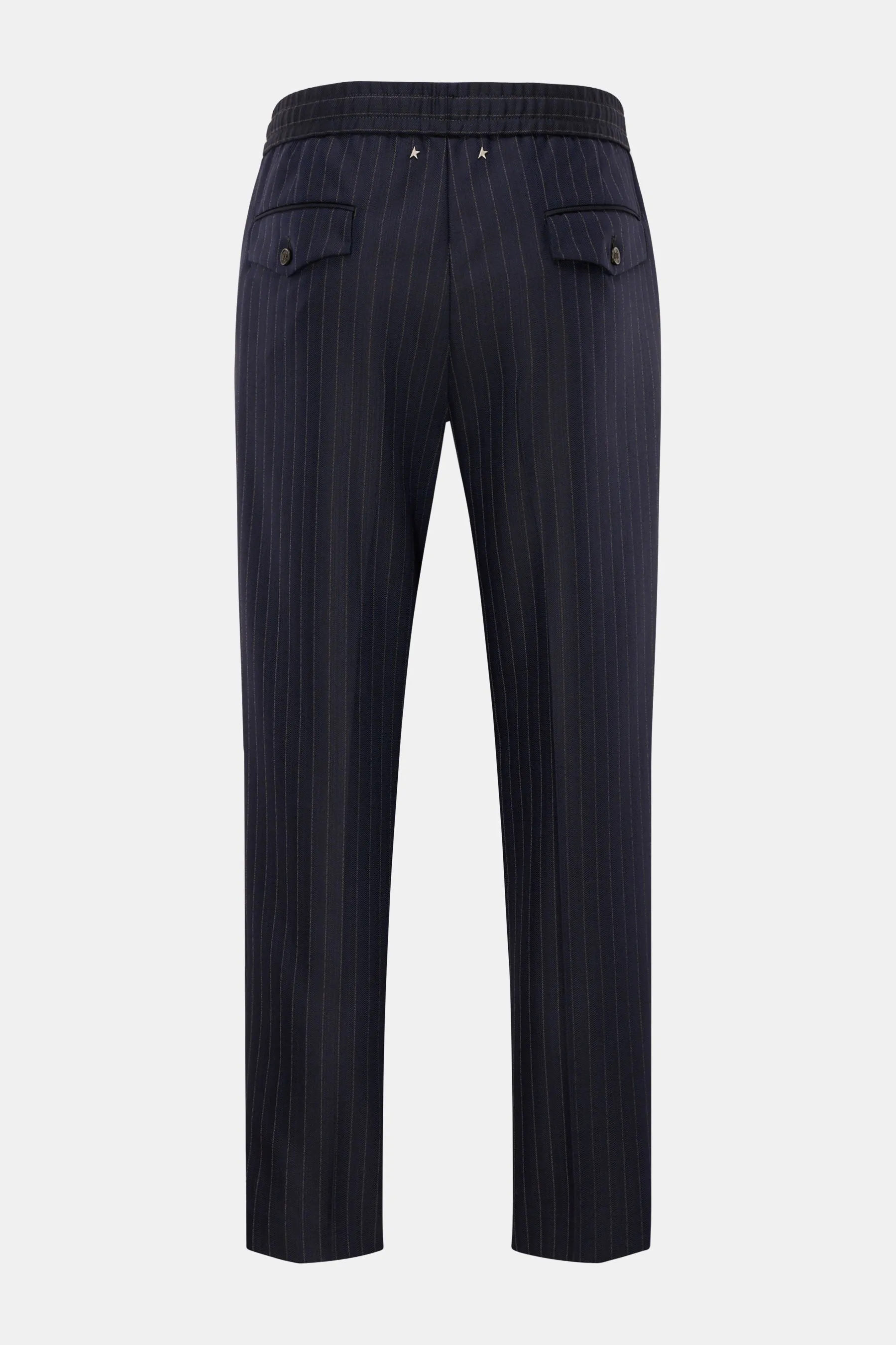 Golden Goose - Herren - Woll-Jogpants navy/beige gestreift – Bild 2