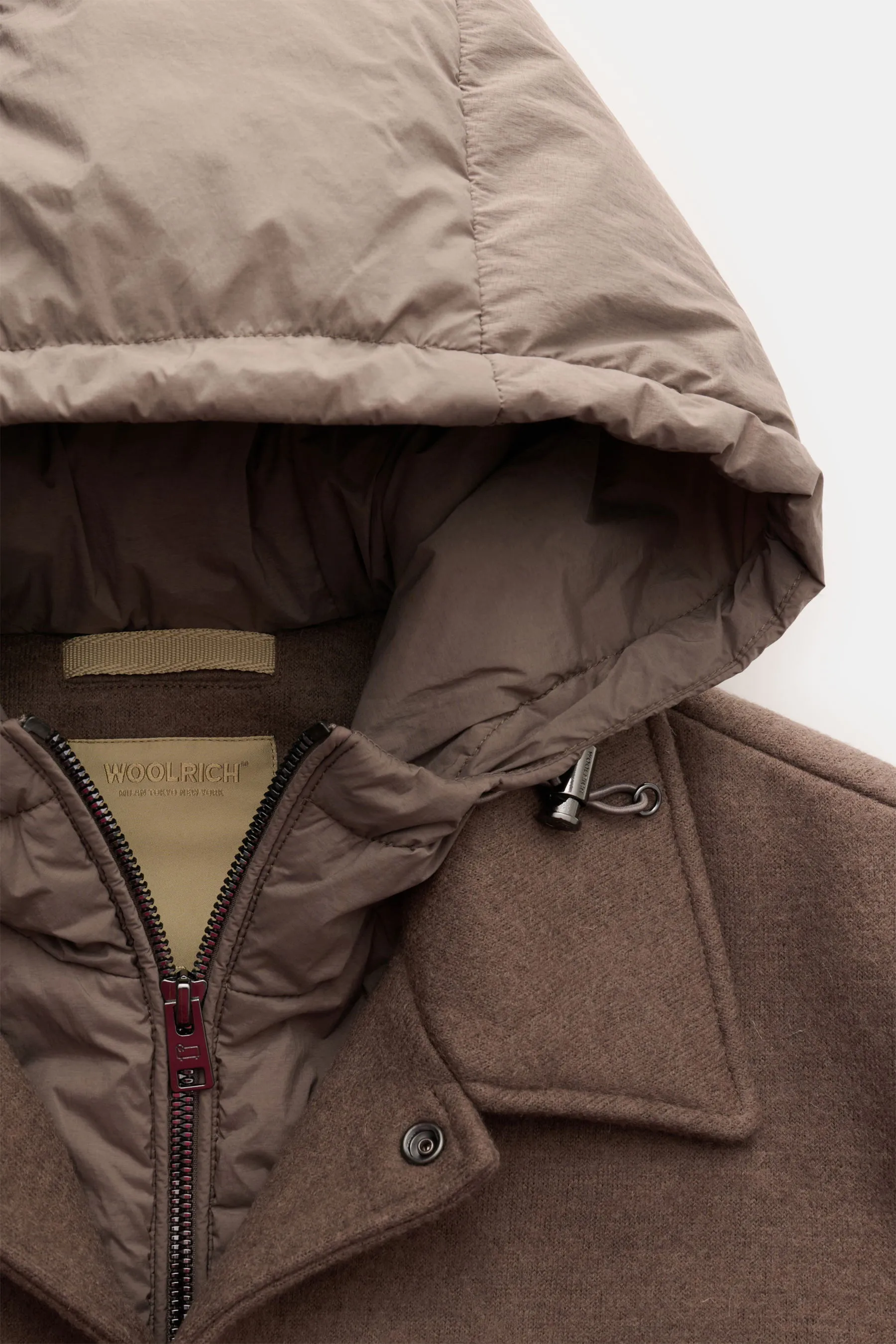Woolrich - Herren - Jacke 'Knitted Wool Shirt Jacket' taupe – Bild 3