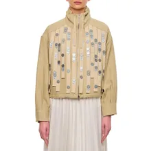 Durazzi Milano - Medallion Bomber Jacket - Größe 42 - beige Durazzi Milano - Medallion Bomber Jacket - Größe 42 - beige