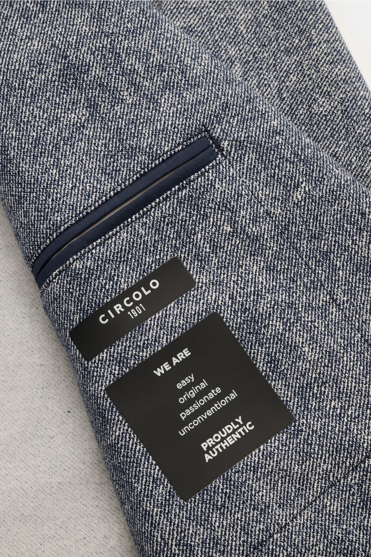 Circolo 1901 - Herren - Jersey-Sakko navy meliert – Bild 4