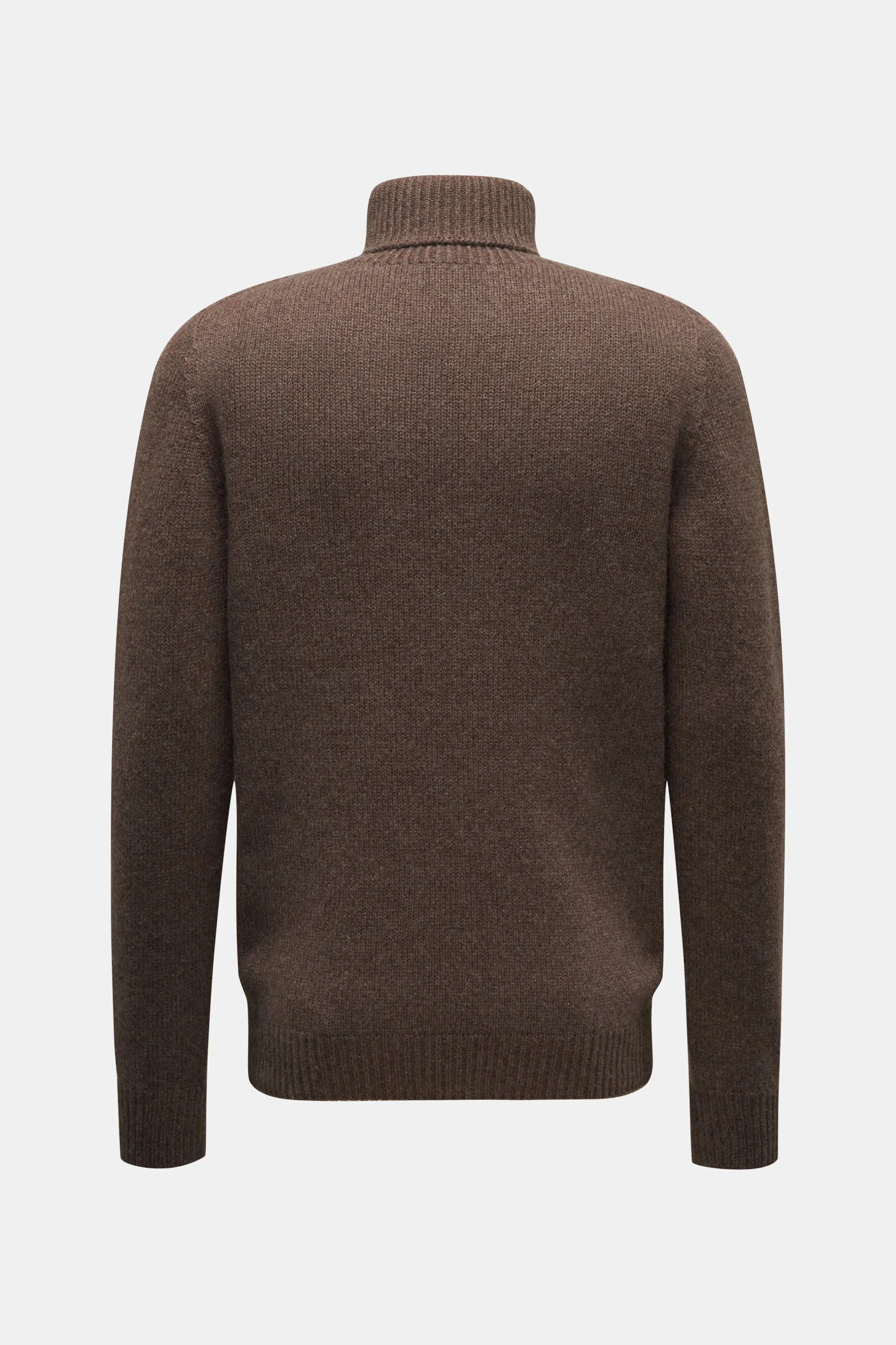 04651/ A trip in a bag - Herren - Rollkragenpullover 'Blended Ricecorn Turtle' graubraun – Bild 3