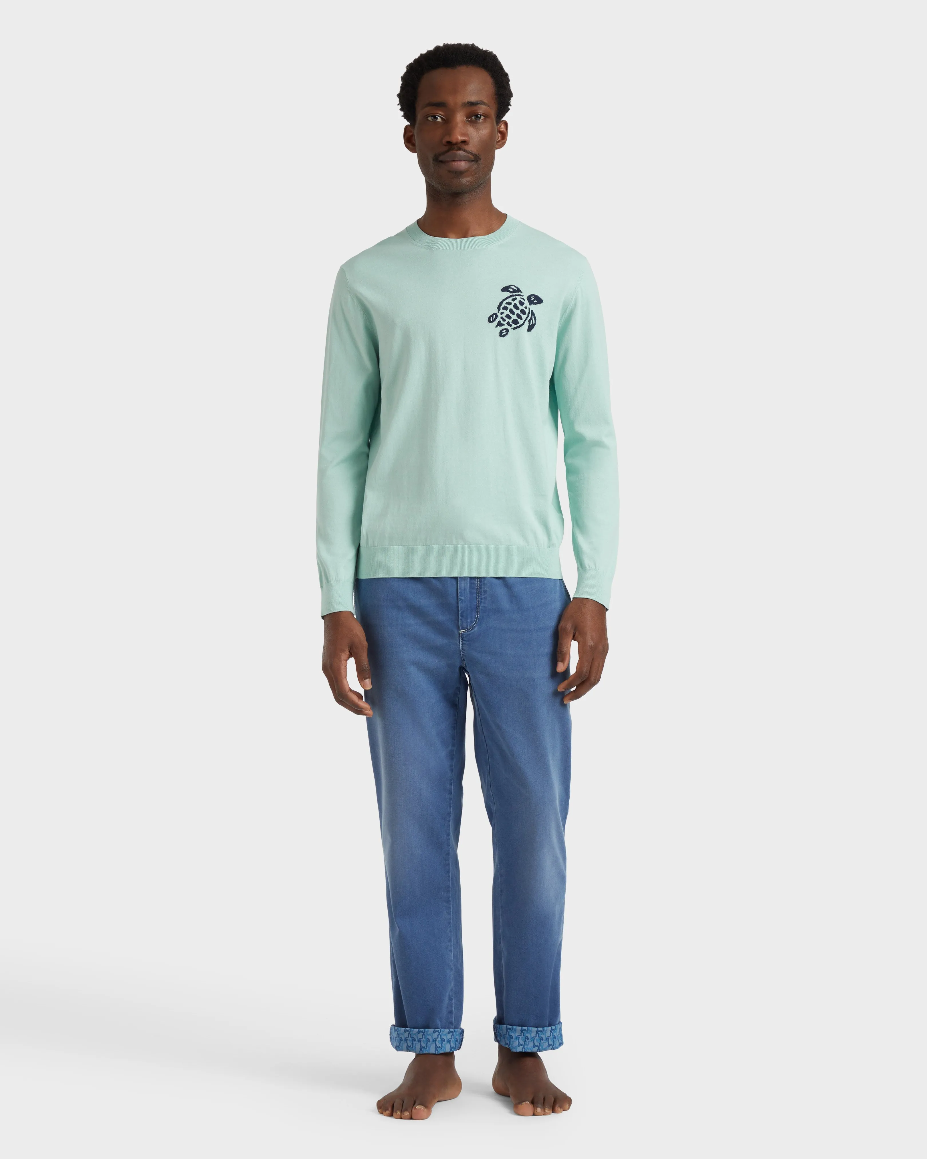 Vilebrequin - Turtle Pullover Aus Baumwolle Für Herren - Pullover - Rayol - Blau - Größe S – Bild 3