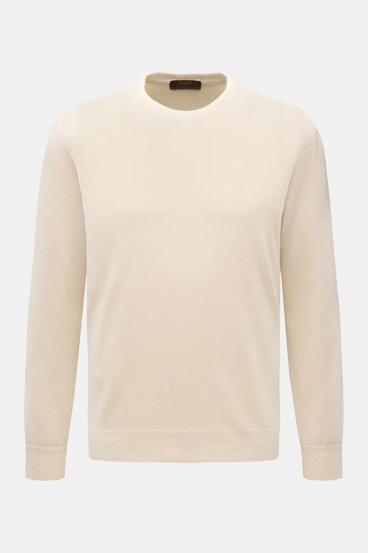 Moorer - Herren - Rundhalspullover %27Orvieto%27 creme Moorer - Herren - Rundhalspullover %27Orvieto%27 creme