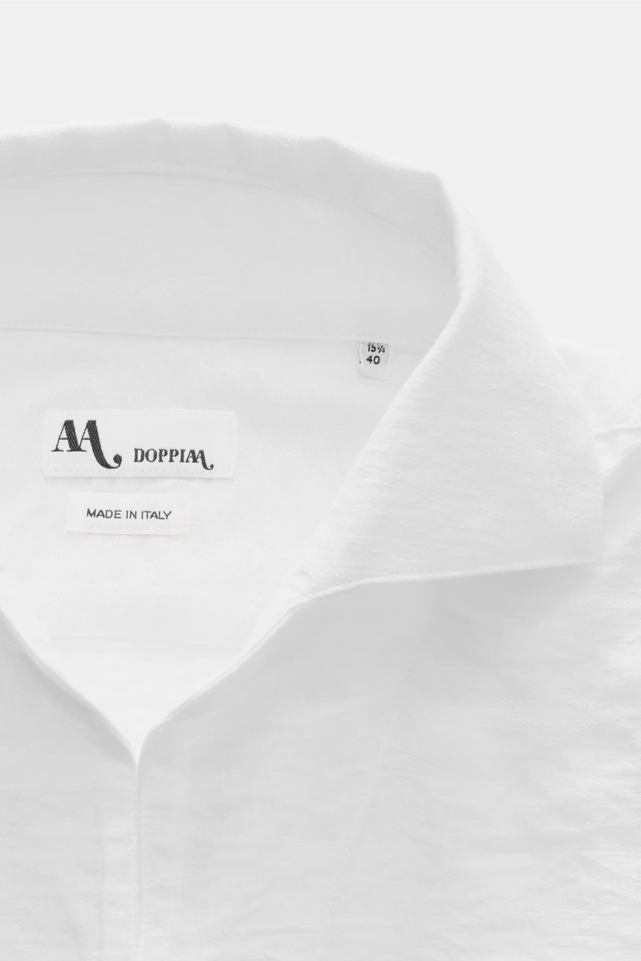 Doppiaa - Herren - Popover-Hemd 'Aapiero' Haifisch-Kragen weiß – Bild 2