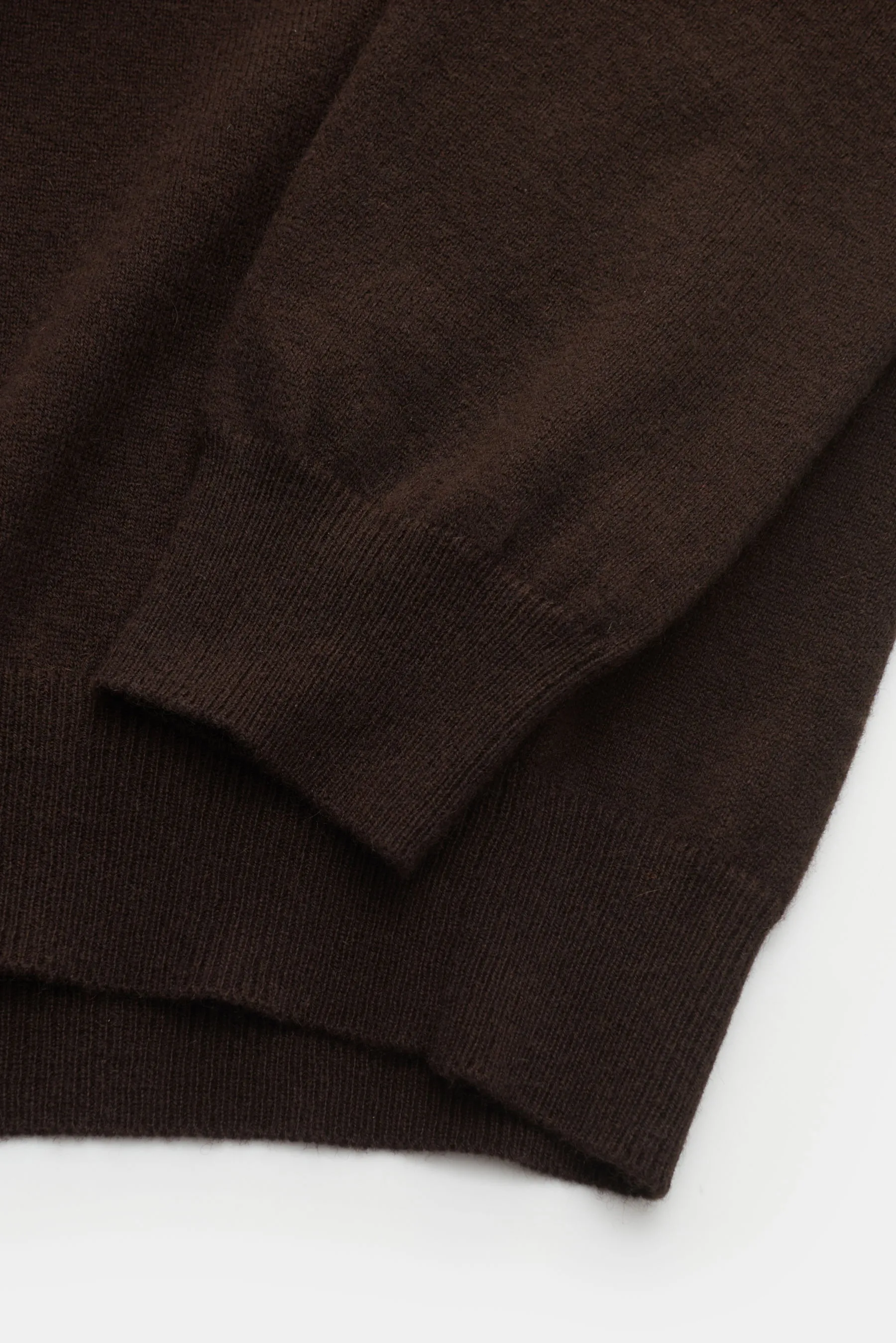 Aida Barni - Herren - Cashmere Rundhalspullover dunkelbraun – Bild 3