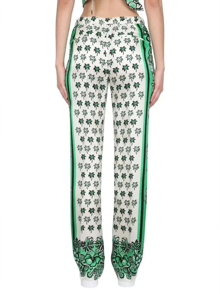 Red Valentino - Bandanda Print Pants - Größe 42 - weiß – Bild 2