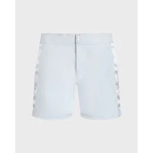 Vilebrequin - Herren-badeshorts Mit Flachem Bund Tailoring - Bademode - Midnight - Weiss - Größe XL Vilebrequin - Herren-badeshorts Mit Flachem Bund Tailoring - Bademode - Midnight - Weiss - Größe XL