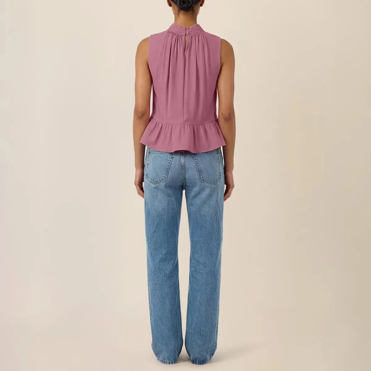 Apart - Top mit Volant - Größe 40 - rosa – Bild 2