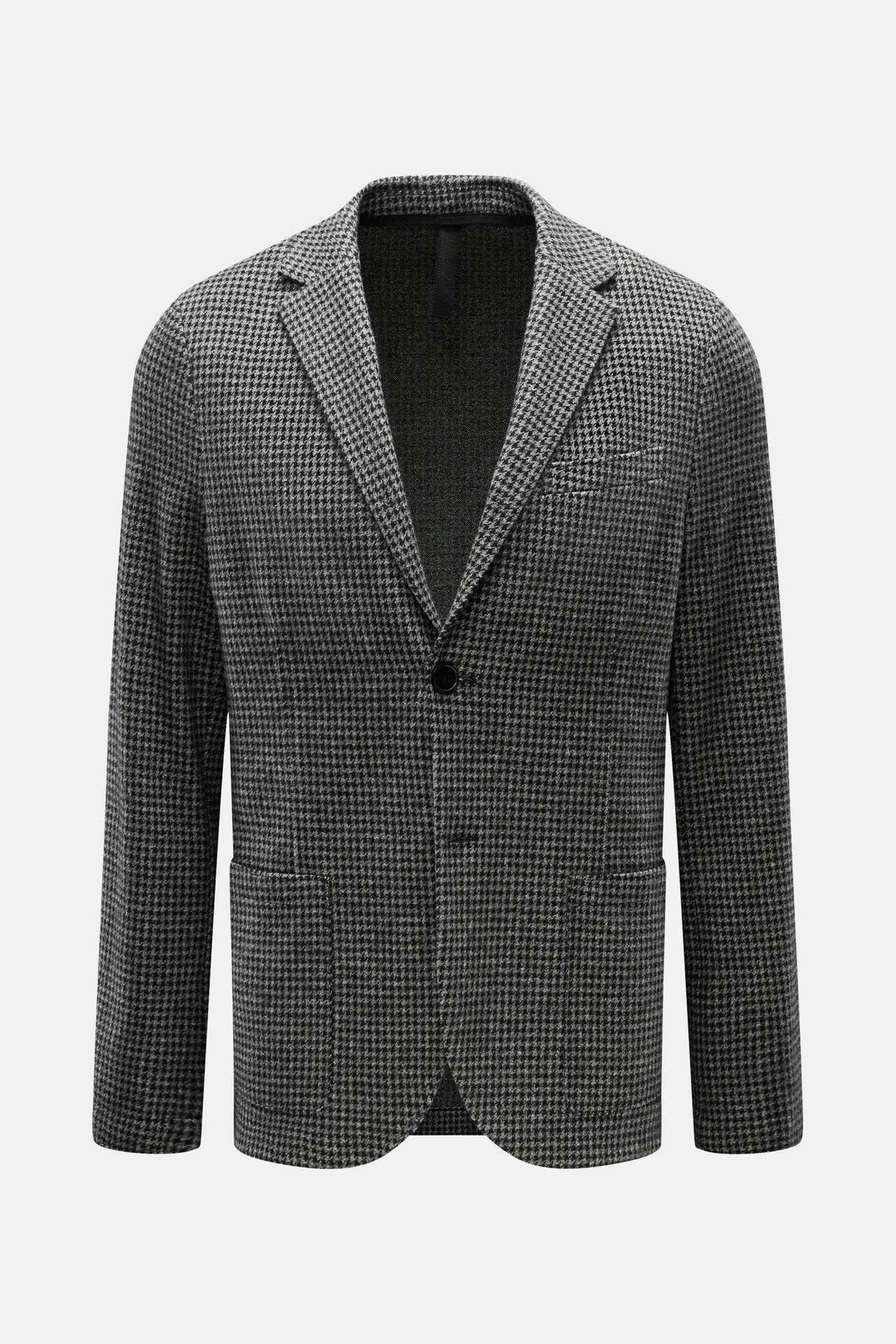 Harris Wharf London - Herren - Jersey-Sakko grau/schwarz gemustert Harris Wharf London - Herren - Jersey-Sakko grau/schwarz gemustert