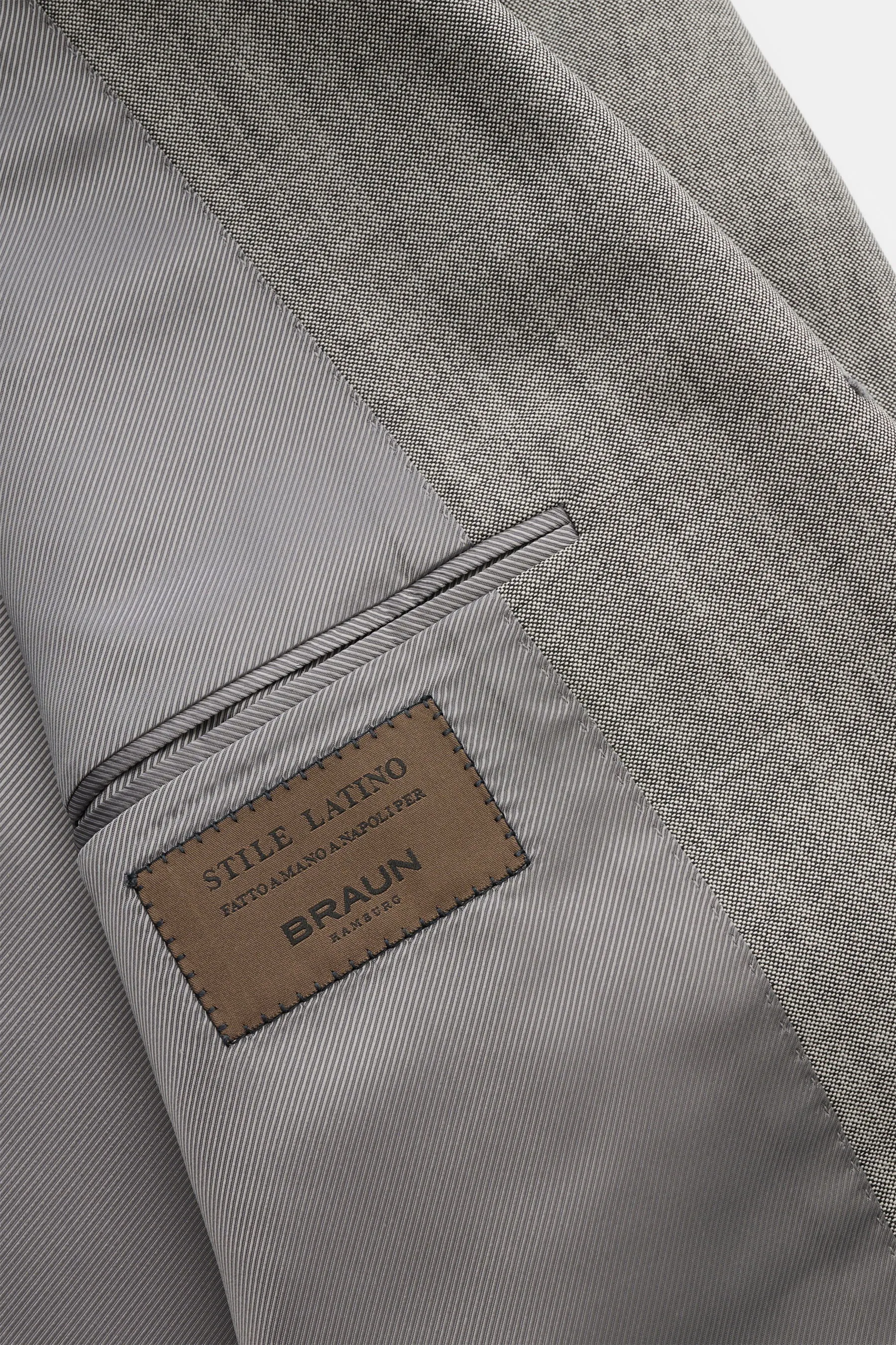 Stile Latino - Herren - Anzug 'Vincenzo' grau meliert – Bild 3