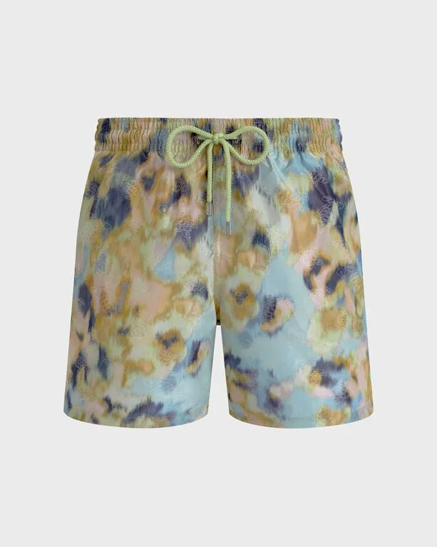 Vilebrequin - Blurred Nymphea Badeshorts Für Herren - Vilebrequin X Maison Bucol - Bademode - Moopea - Grün - Größe S Vilebrequin - Blurred Nymphea Badeshorts Für Herren - Vilebrequin X Maison Bucol - Bademode - Moopea - Grün - Größe S