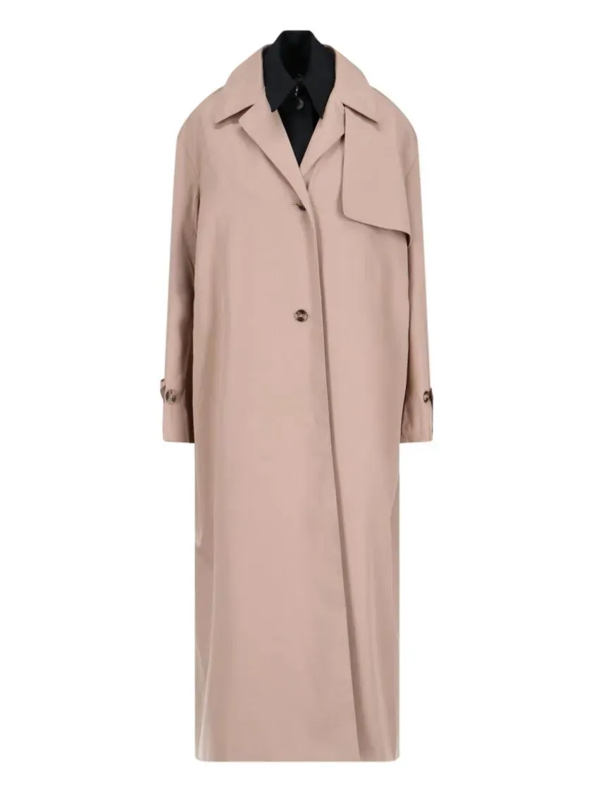 Rokh - Beige Double Layer Trench Coat - Größe 38 - beige Rokh - Beige Double Layer Trench Coat - Größe 38 - beige