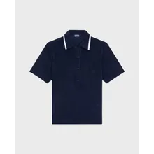 Vilebrequin - Solid Frottee-polohemd Für Damen - Polohemd - Lizea - Blau - Größe S Vilebrequin - Solid Frottee-polohemd Für Damen - Polohemd - Lizea - Blau - Größe S