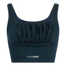 Plein Sport - Top Denim Touch Ps - Größe XL - blau Plein Sport - Top Denim Touch Ps - Größe XL - blau