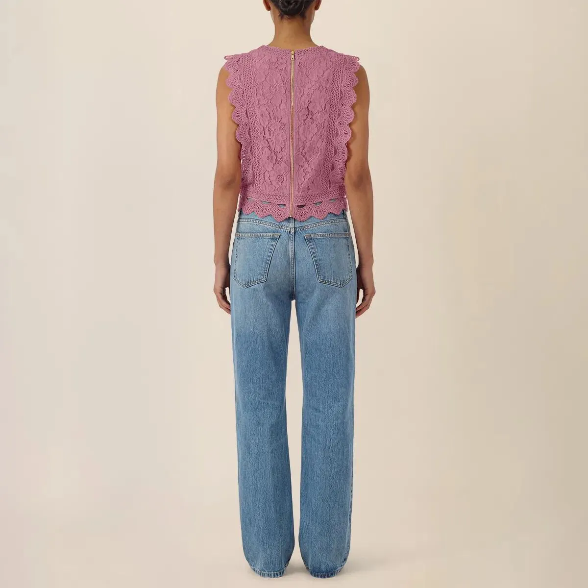 Apart - Spitzentop - Größe 40 - rosa – Bild 2