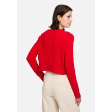 Kaschmir-Strickjacke mit Rippbündchen Kaschmir-Strickjacke mit Rippbündchen