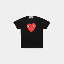 T-Shirt - Black/ Red Logo Print T-Shirt - Black/ Red Logo Print