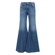 Diesel - High-Waisted Flared Jeans With Vintage-Inspired Fi - Größe 27 - blau Diesel - High-Waisted Flared Jeans With Vintage-Inspired Fi - Größe 27 - blau