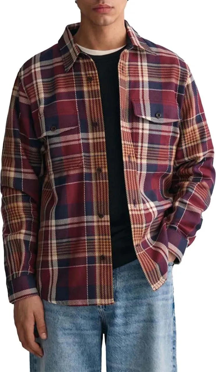 GANT - Gant Overshirts Bordeaux 3230203 644 - Größe L - rot – Bild 3