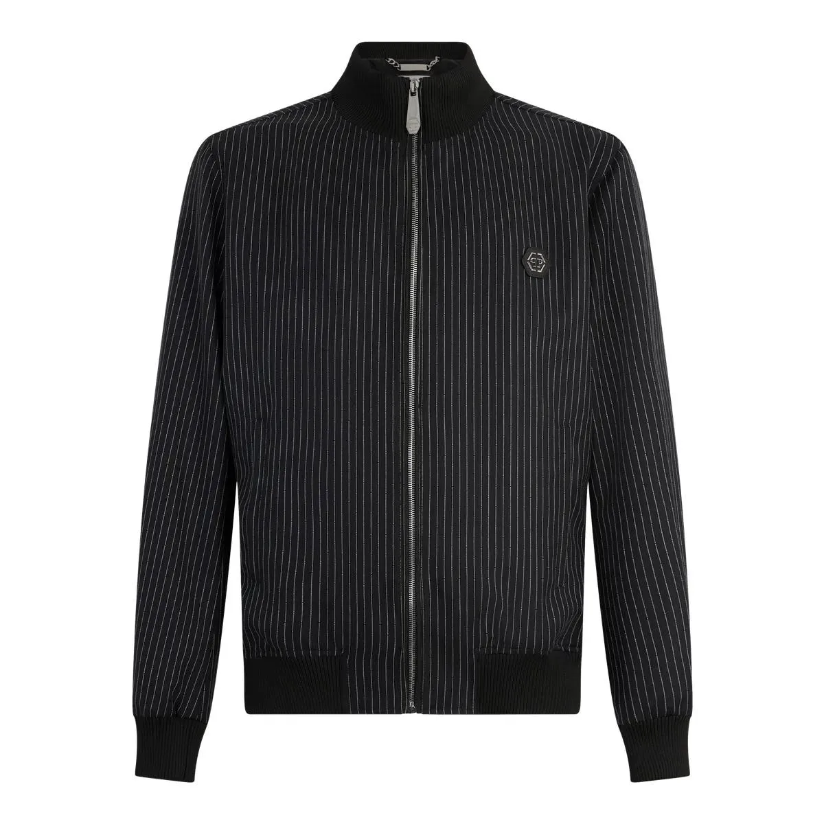 Philipp Plein - Classic Tracksuit Jacket Stripes Stripes - Größe 58 HERREN - schwarz Philipp Plein - Classic Tracksuit Jacket Stripes Stripes - Größe 58 HERREN - schwarz