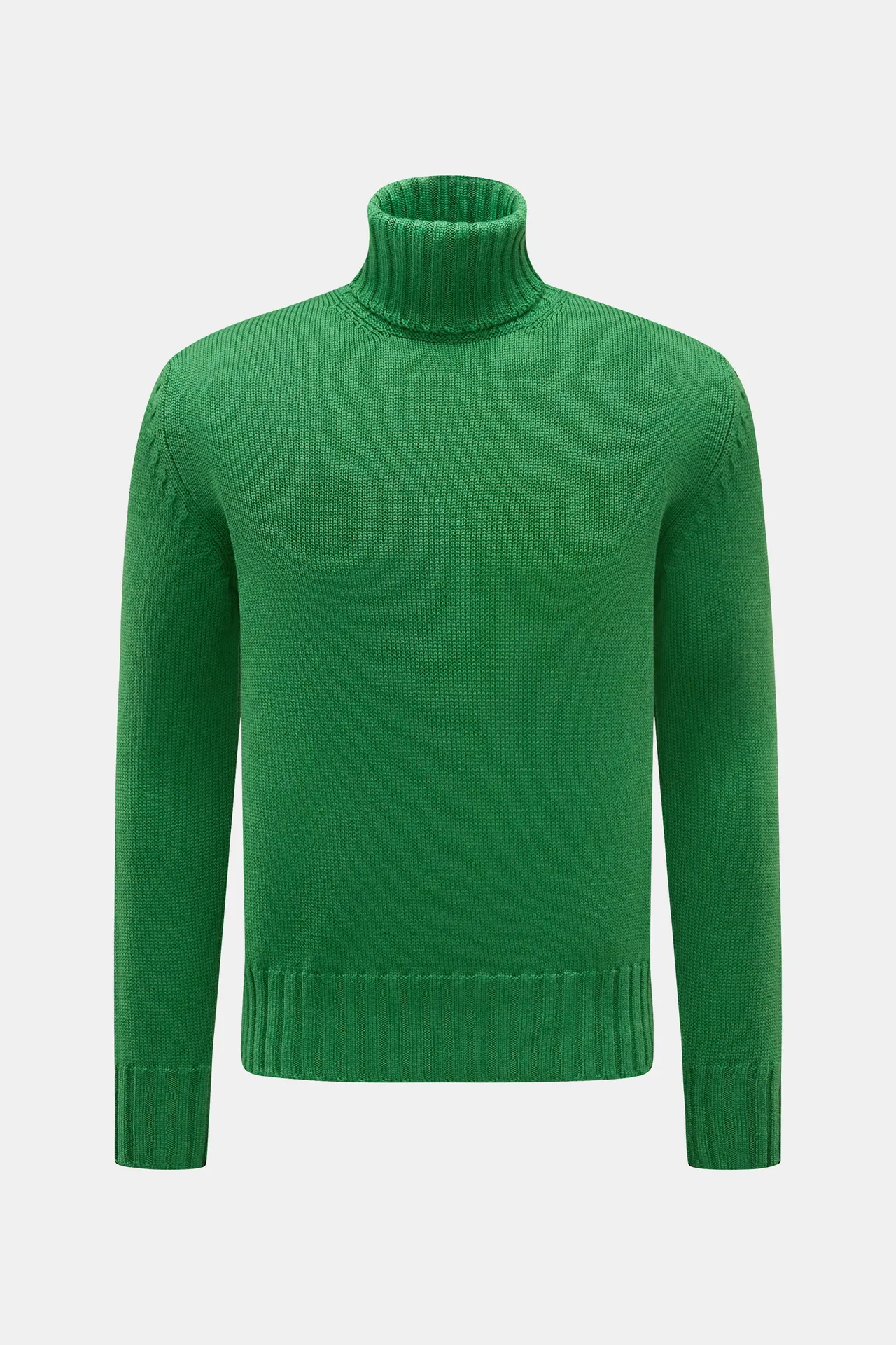 B.F. Knitwear - Herren - Merino Rollkragenpullover grün B.F. Knitwear - Herren - Merino Rollkragenpullover grün