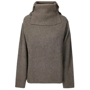 DAWEI STUDIO - Long-Sleeved Ribbed Sweater - Größe 36 - braun DAWEI STUDIO - Long-Sleeved Ribbed Sweater - Größe 36 - braun