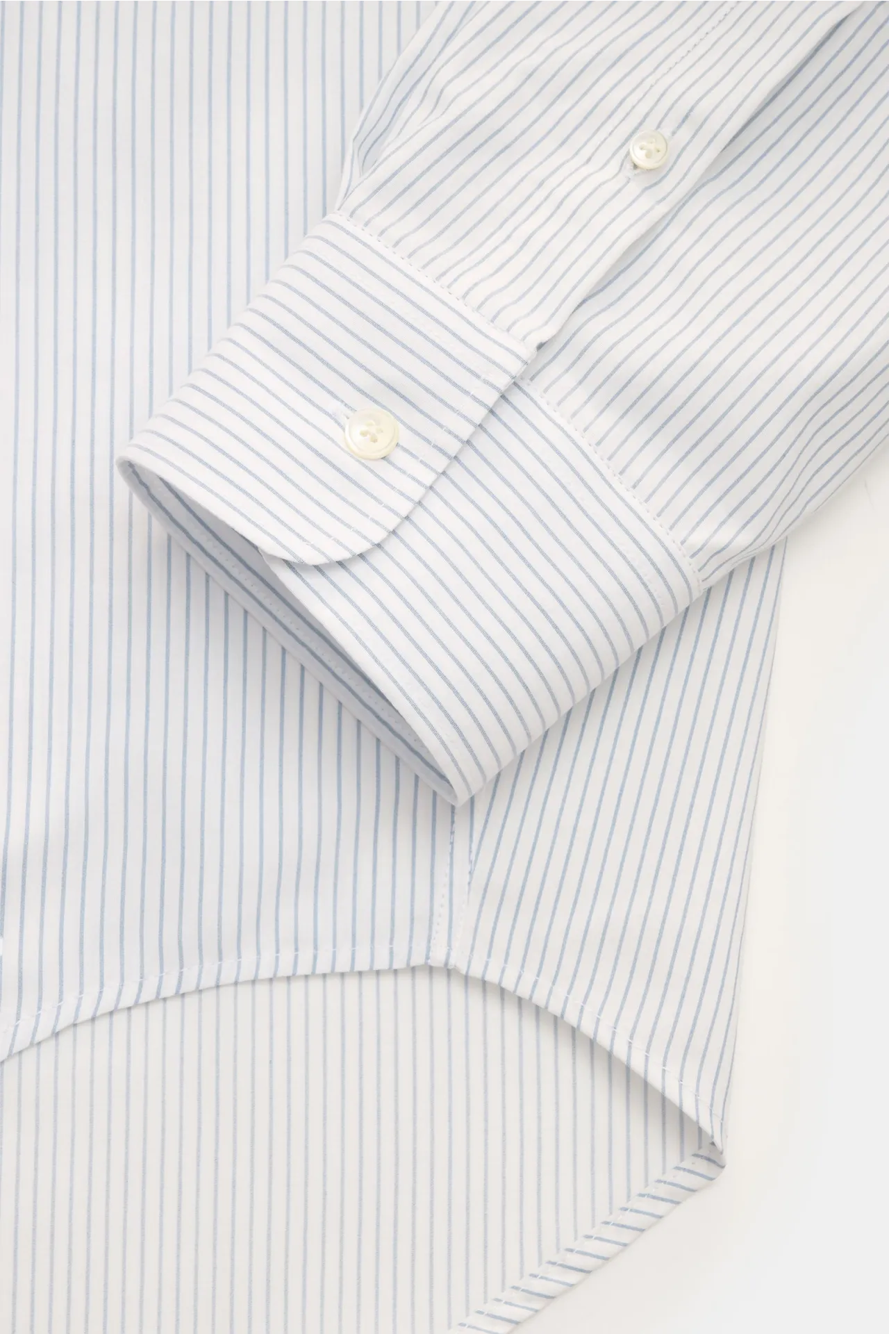 Ami Paris - Herren - Casual Hemd Kent Kragen rauchblau/weiß gestreift – Bild 3