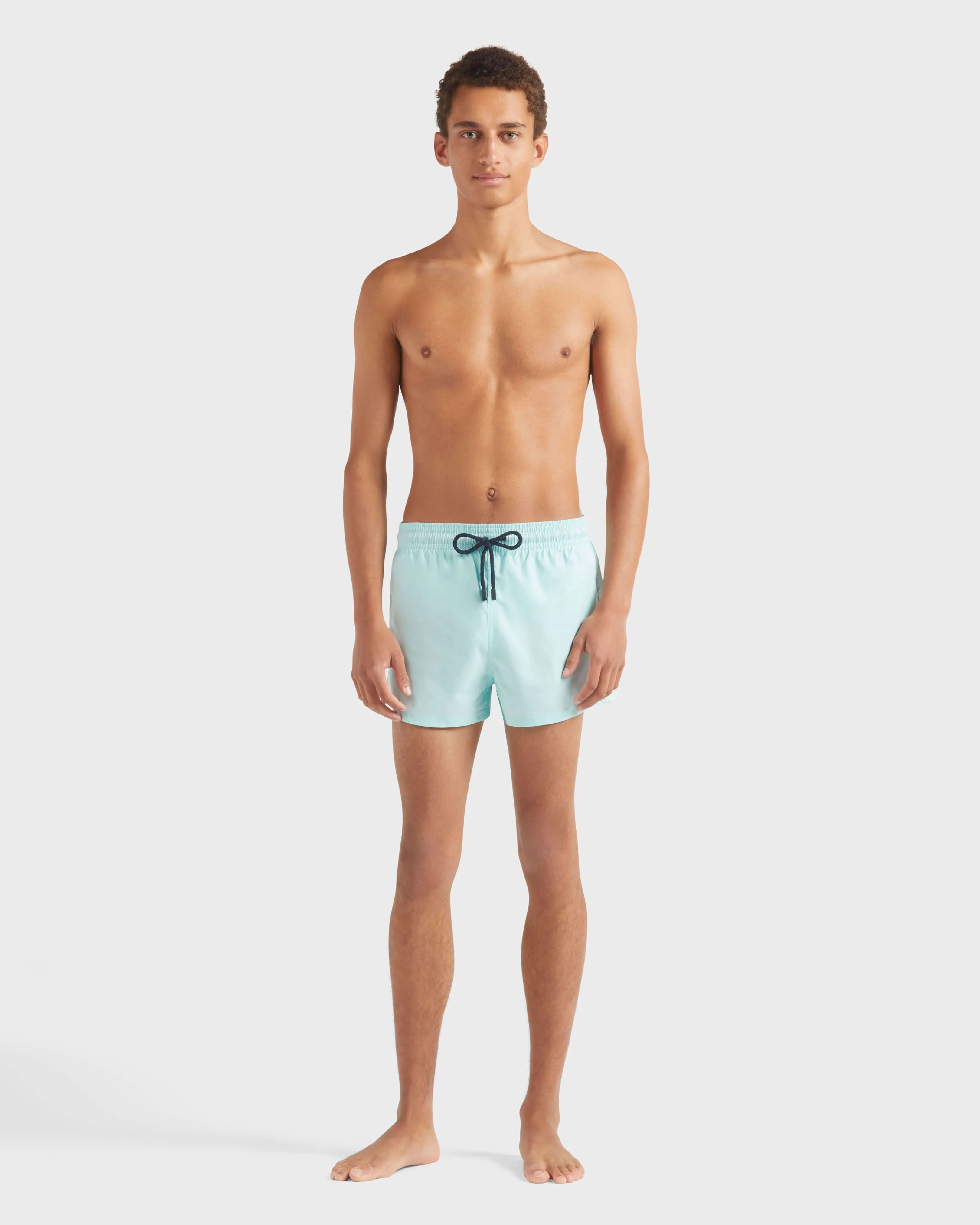 Vilebrequin - Kurze Und Figurbetonte Einfarbige Stretch-bademode Für Herren - Bademode - Man - Blau - Größe XS – Bild 3