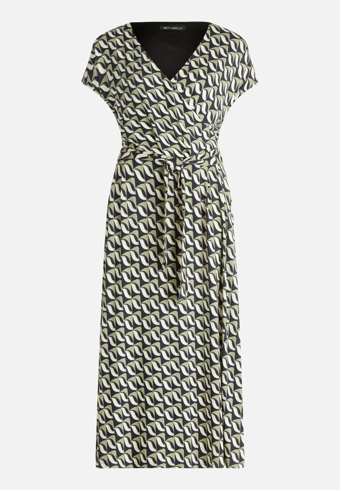 Jerseykleid mit V-Ausschnitt