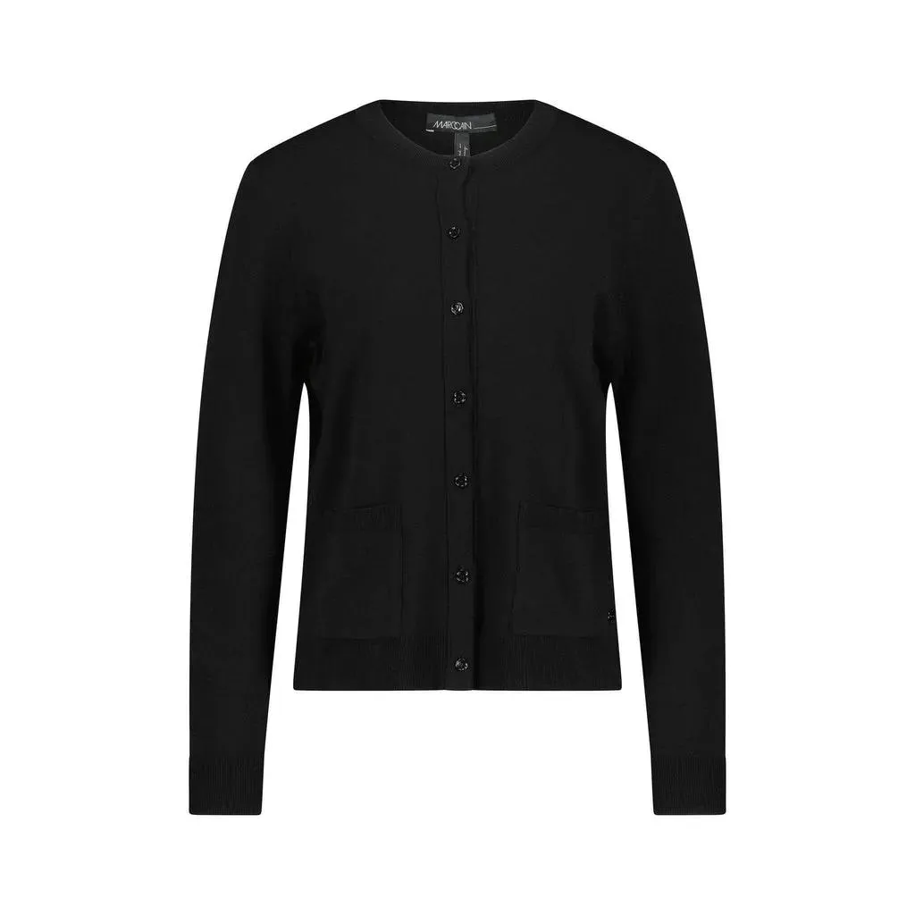 Marc Cain - Strickjacke aus Viskose-Mix - Größe 44 - black Marc Cain - Strickjacke aus Viskose-Mix - Größe 44 - black