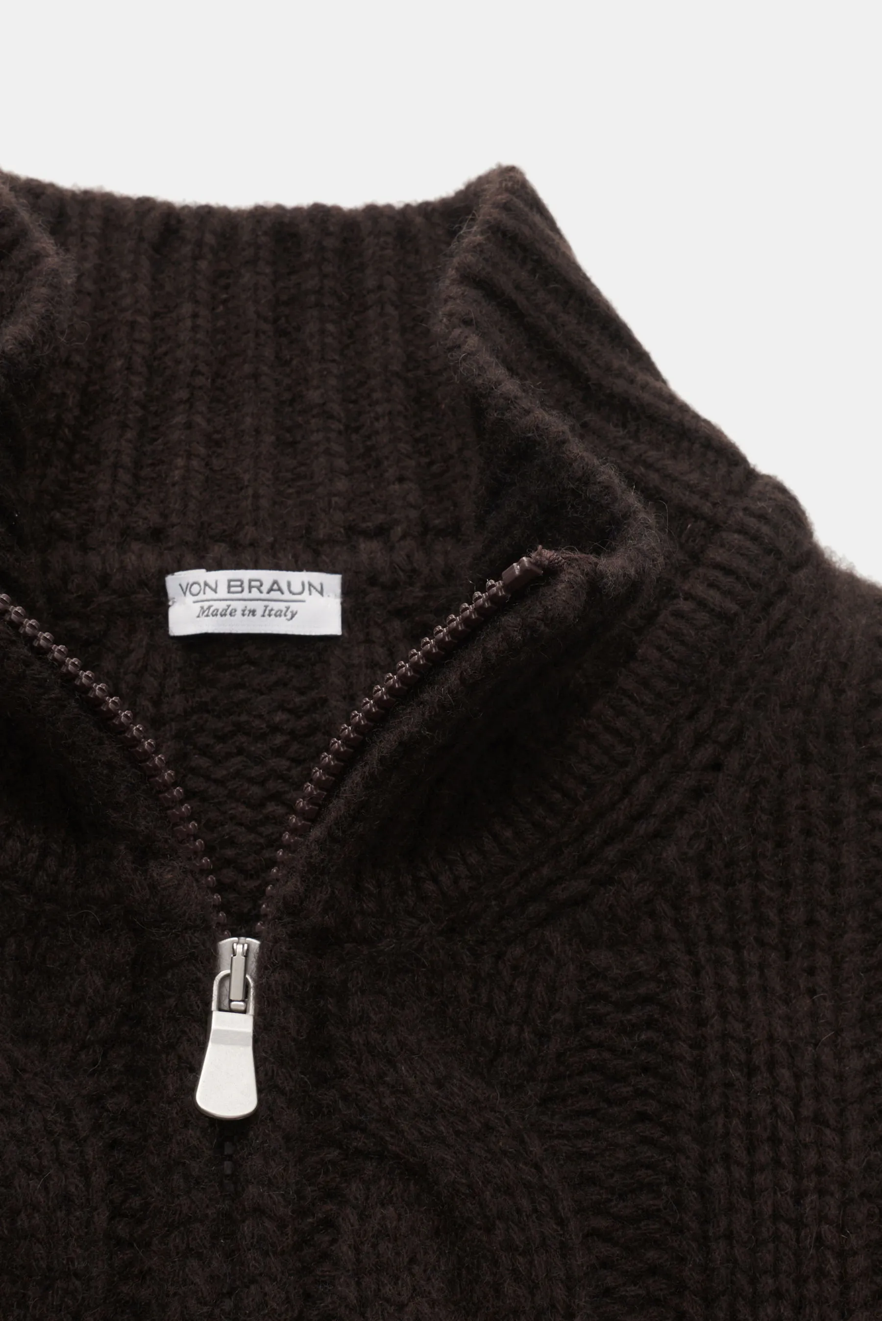 von Braun - Herren - Cashmere Troyer dunkelbraun – Bild 2