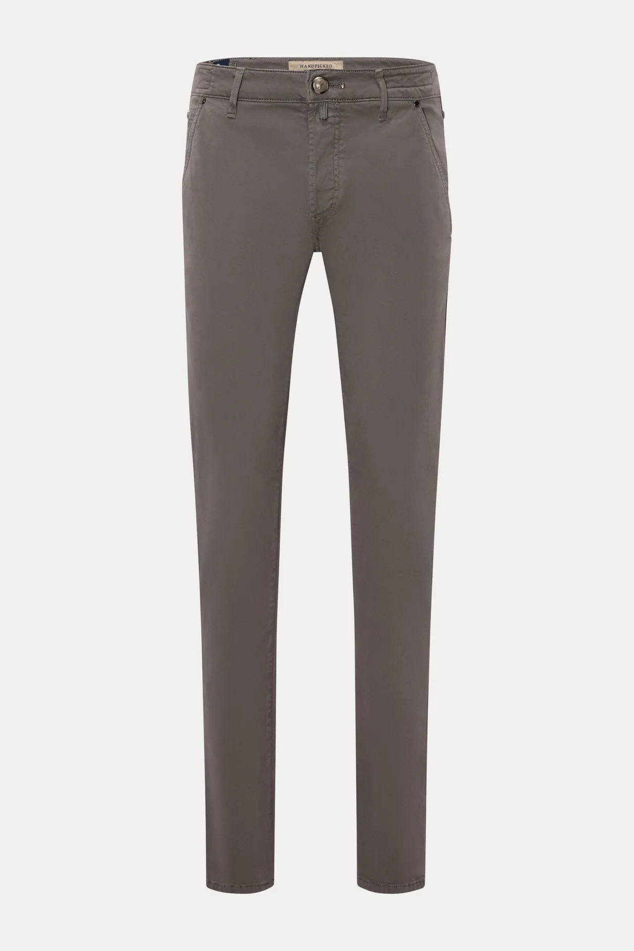 HandPicked - Herren - Chino %27Parma%27 dunkelgrau HandPicked - Herren - Chino %27Parma%27 dunkelgrau