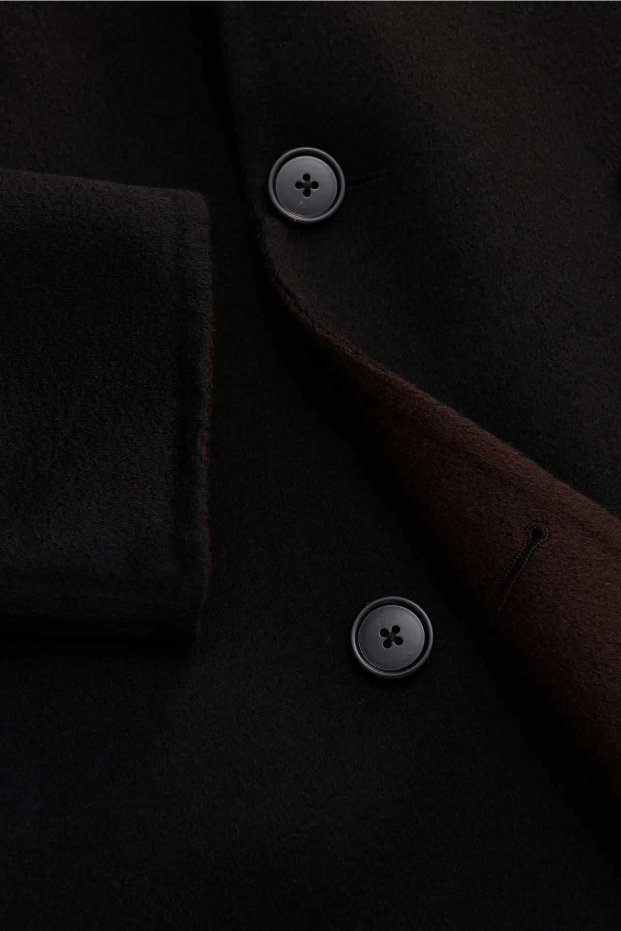 Belvest - Herren - Cashmere Cabanjacke schwarz – Bild 3