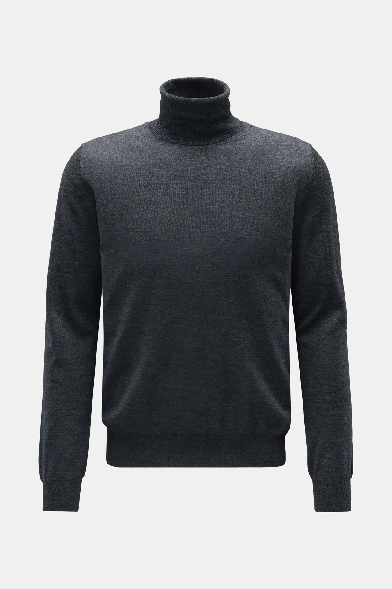 von Braun - Herren - Merino Feinstrick-Rollkragenpullover dunkelgrau von Braun - Herren - Merino Feinstrick-Rollkragenpullover dunkelgrau