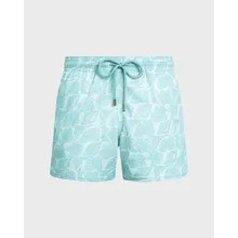 Vilebrequin - Kurze Seashells Stretch-badeshorts Für Herren - Bademode - Monrise - Weiss - Größe 4XL Vilebrequin - Kurze Seashells Stretch-badeshorts Für Herren - Bademode - Monrise - Weiss - Größe 4XL