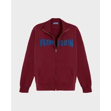 Vilebrequin - Velvet Sweatshirt Mit Frontreißverschluss Und Aufgesticktem Logo Für Herren - Sweatshirt - Roux - Rot - Größe M Vilebrequin - Velvet Sweatshirt Mit Frontreißverschluss Und Aufgesticktem Logo Für Herren - Sweatshirt - Roux - Rot - Größe M