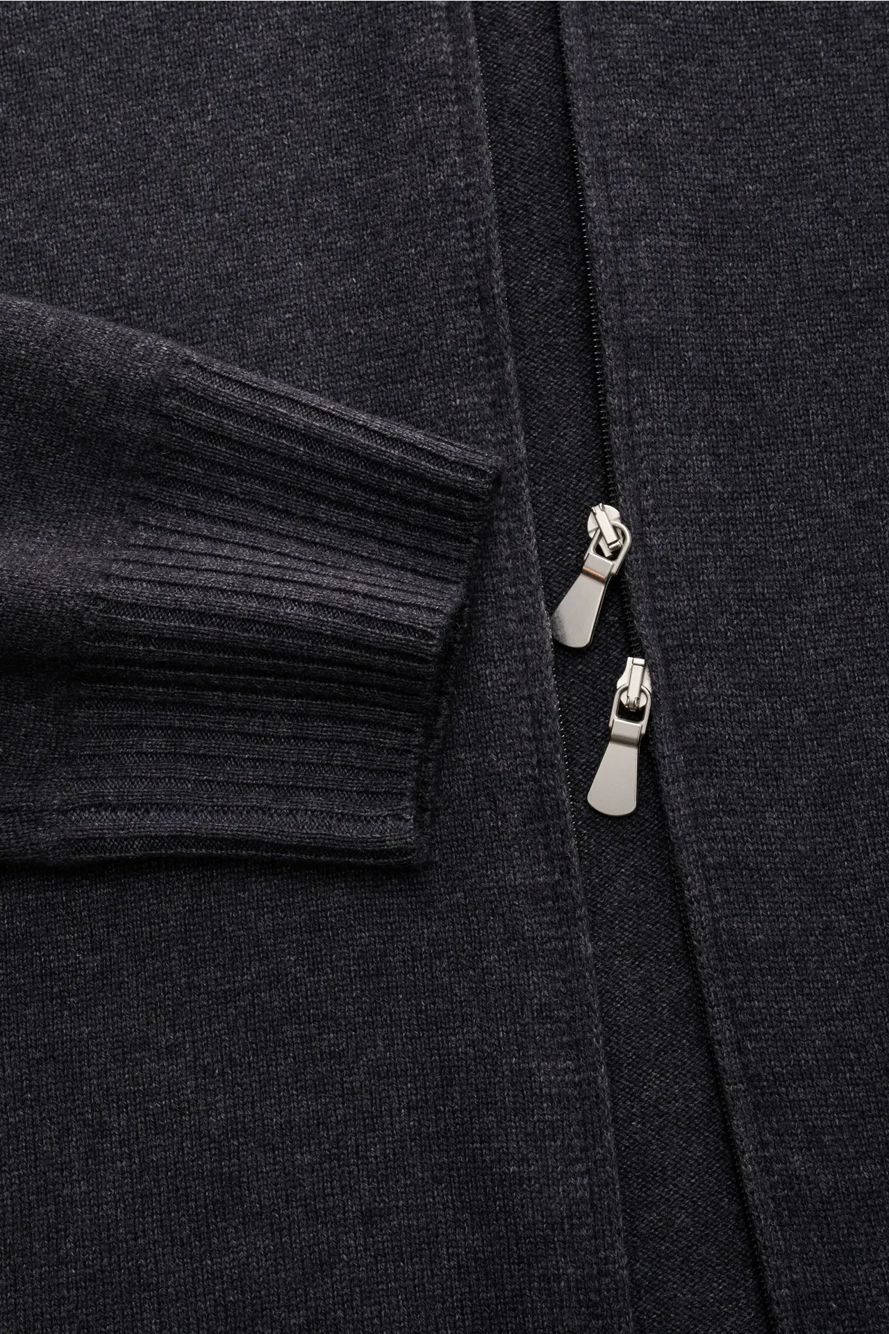 BRAUN Hamburg - Herren - Strickjacke anthrazit meliert – Bild 3