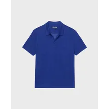 Vilebrequin - Einfarbiges Polohemd Aus Leinenjersey Für Herren - Polohemd - Pyramid - Blau - Größe XXL Vilebrequin - Einfarbiges Polohemd Aus Leinenjersey Für Herren - Polohemd - Pyramid - Blau - Größe XXL