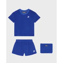 Vilebrequin - Frottee-set Mit Gestickter Schildkröte Für Babys - Baby Set - Baao - Blau - Größe 12M Vilebrequin - Frottee-set Mit Gestickter Schildkröte Für Babys - Baby Set - Baao - Blau - Größe 12M