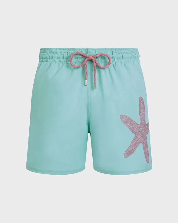 Vilebrequin - Kurze Placed Starlettes Stretch-badeshorts Für Herren - Bademode - Monrise - Grün - Größe XXL Vilebrequin - Kurze Placed Starlettes Stretch-badeshorts Für Herren - Bademode - Monrise - Grün - Größe XXL