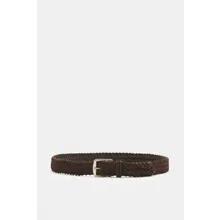 Officine Creative - Herren - Flechtgürtel dunkelbraun Officine Creative - Herren - Flechtgürtel dunkelbraun