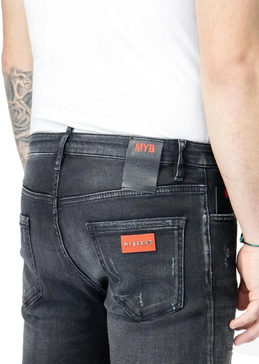 My Brand - MYB DEPARTMENT SHORT JEANS DENIM - Größe 34 - blue – Bild 3