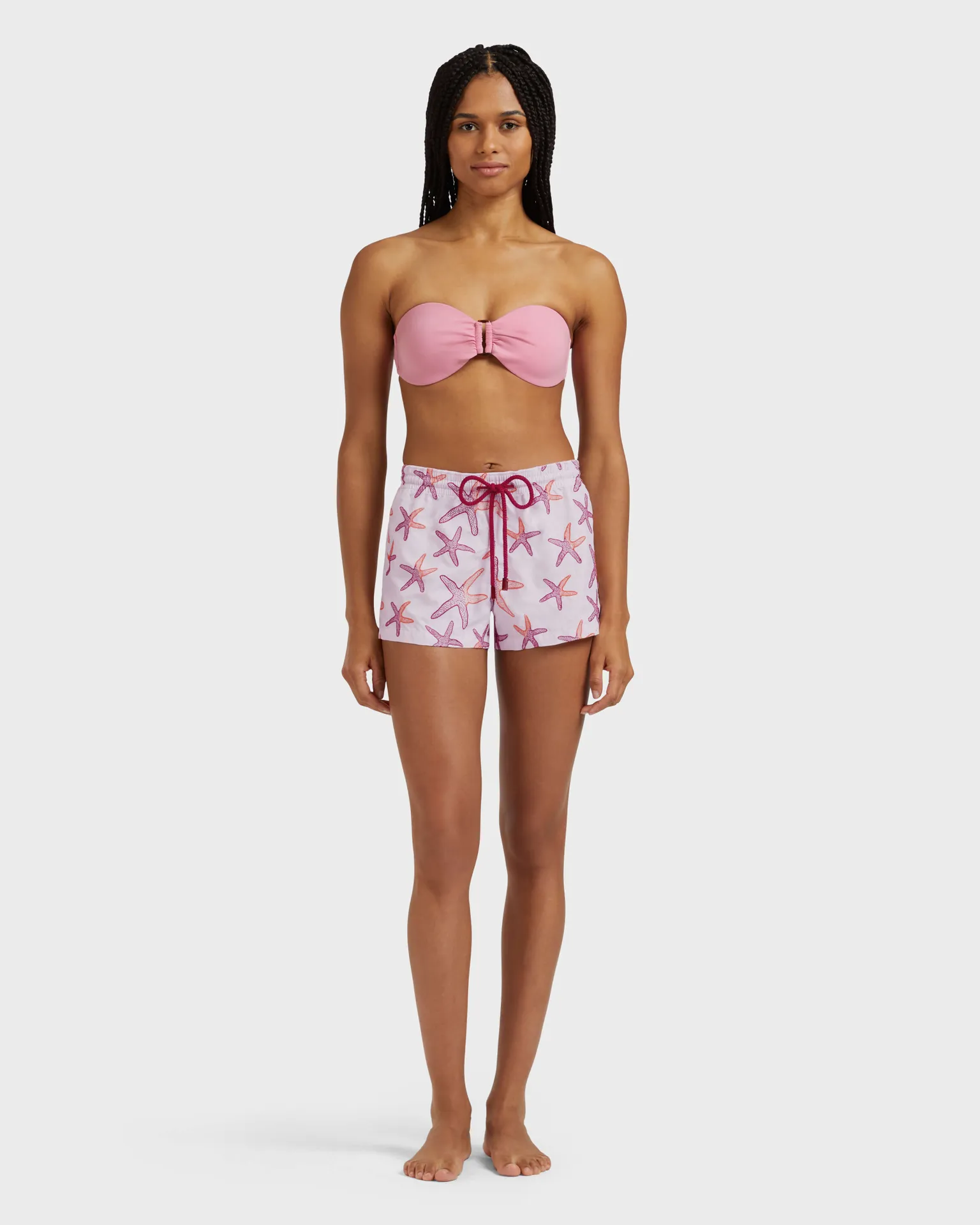 Vilebrequin - Starlettes Badeshorts Mit Stickerei Für Damen - Shorty - Fiona - Rosa - Größe XS – Bild 3