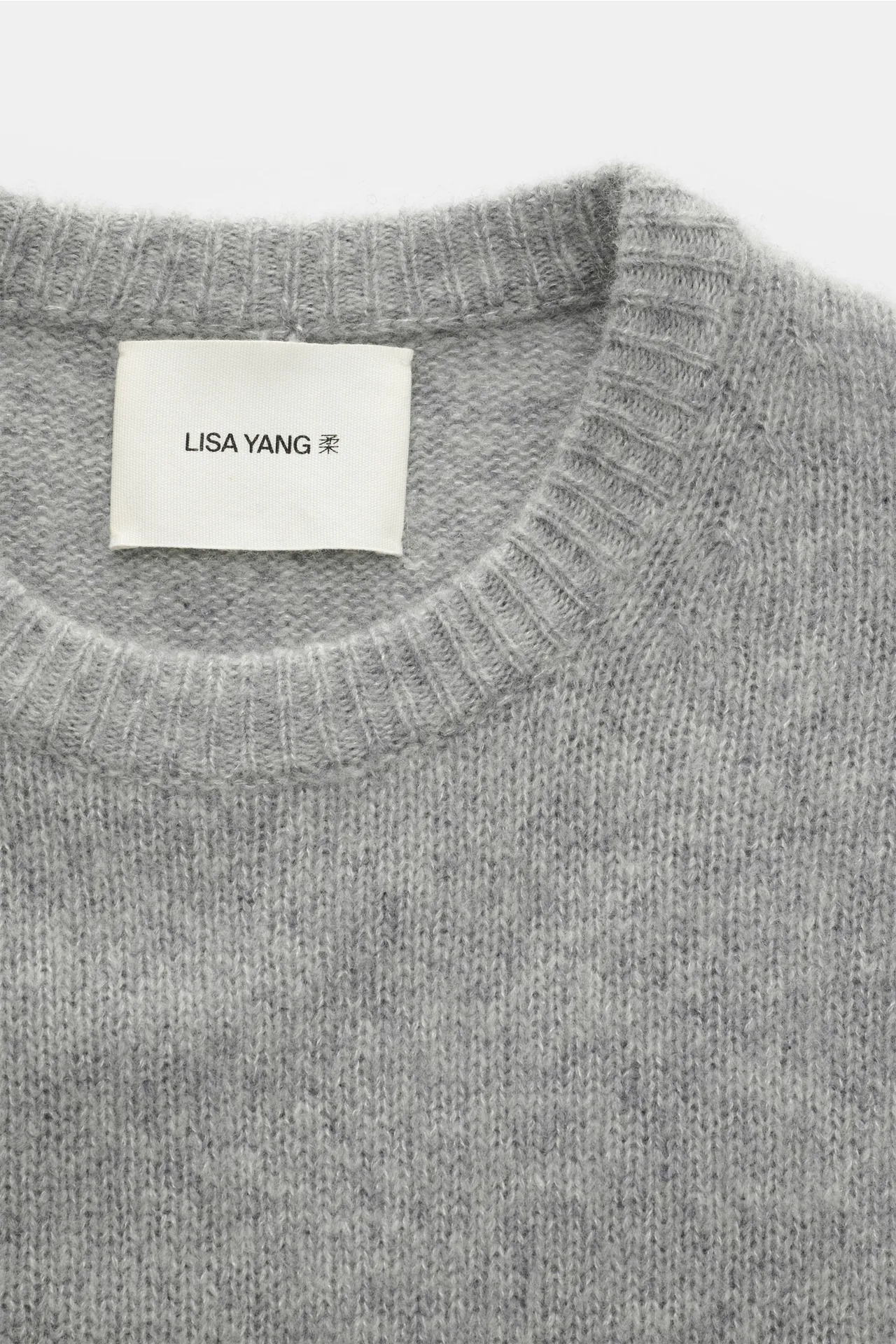 Lisa Yang - Herren - Rundhalspullover 'Baxter' grau meliert – Bild 2