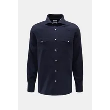 Brunello Cucinelli - Herren - Casual Hemd Haifisch-Kragen navy Brunello Cucinelli - Herren - Casual Hemd Haifisch-Kragen navy