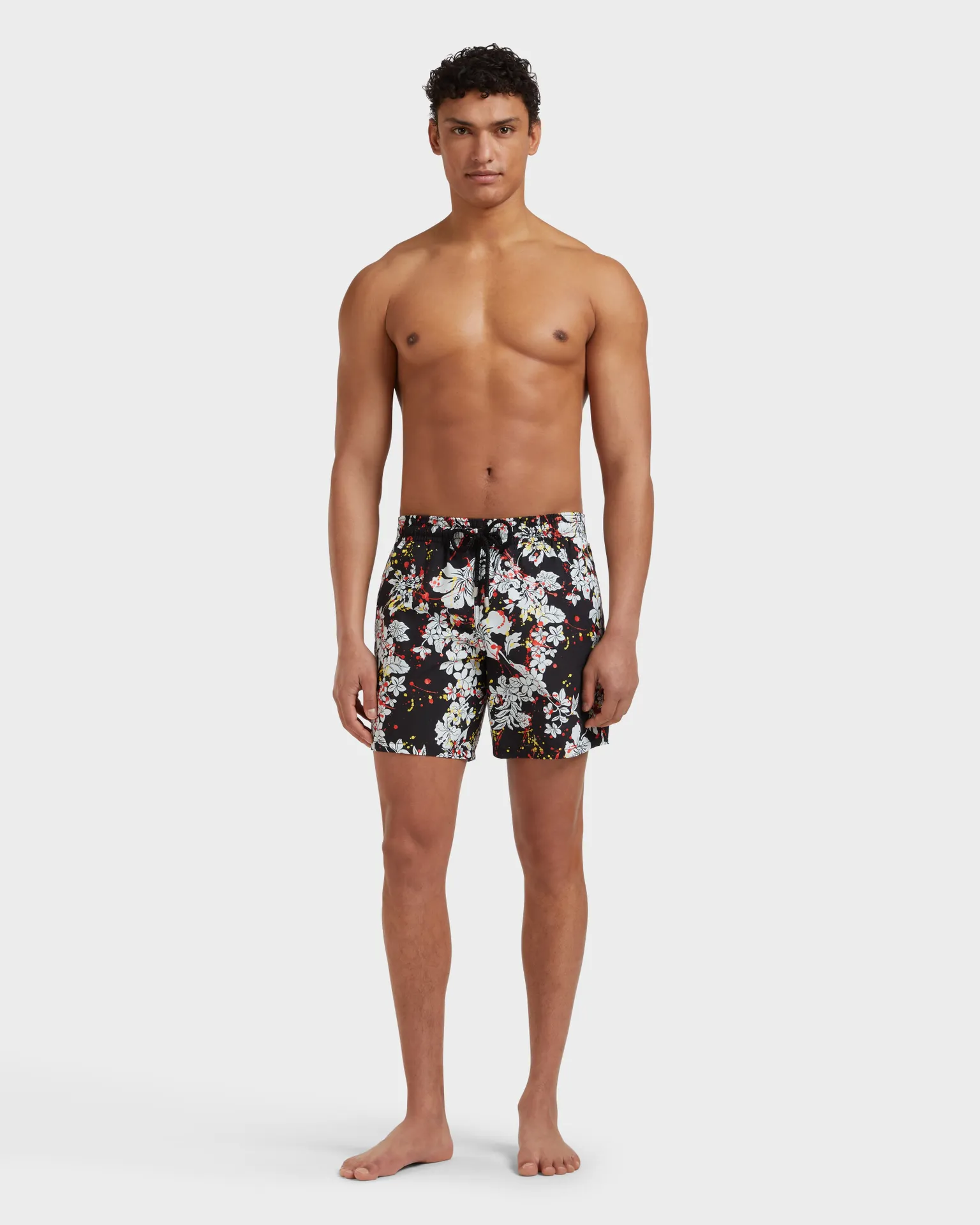 Vilebrequin - Men Swim Shorts Flower Splash - Vbq X Palm Angels - Bademode - Moorea - Schwarz - Größe L – Bild 3