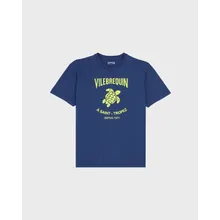 Vilebrequin - Gomy Baumwoll-t-shirt Mit Aufgedrucktem Logo Für Herren - T-shirt - Portisol - Blau - Größe S Vilebrequin - Gomy Baumwoll-t-shirt Mit Aufgedrucktem Logo Für Herren - T-shirt - Portisol - Blau - Größe S