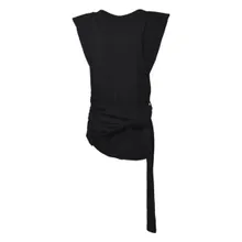 NINE MINUTES - Short T-Shirt Dress In Soft Black Cotton Jersey - Größe 44 - schwarz NINE MINUTES - Short T-Shirt Dress In Soft Black Cotton Jersey - Größe 44 - schwarz