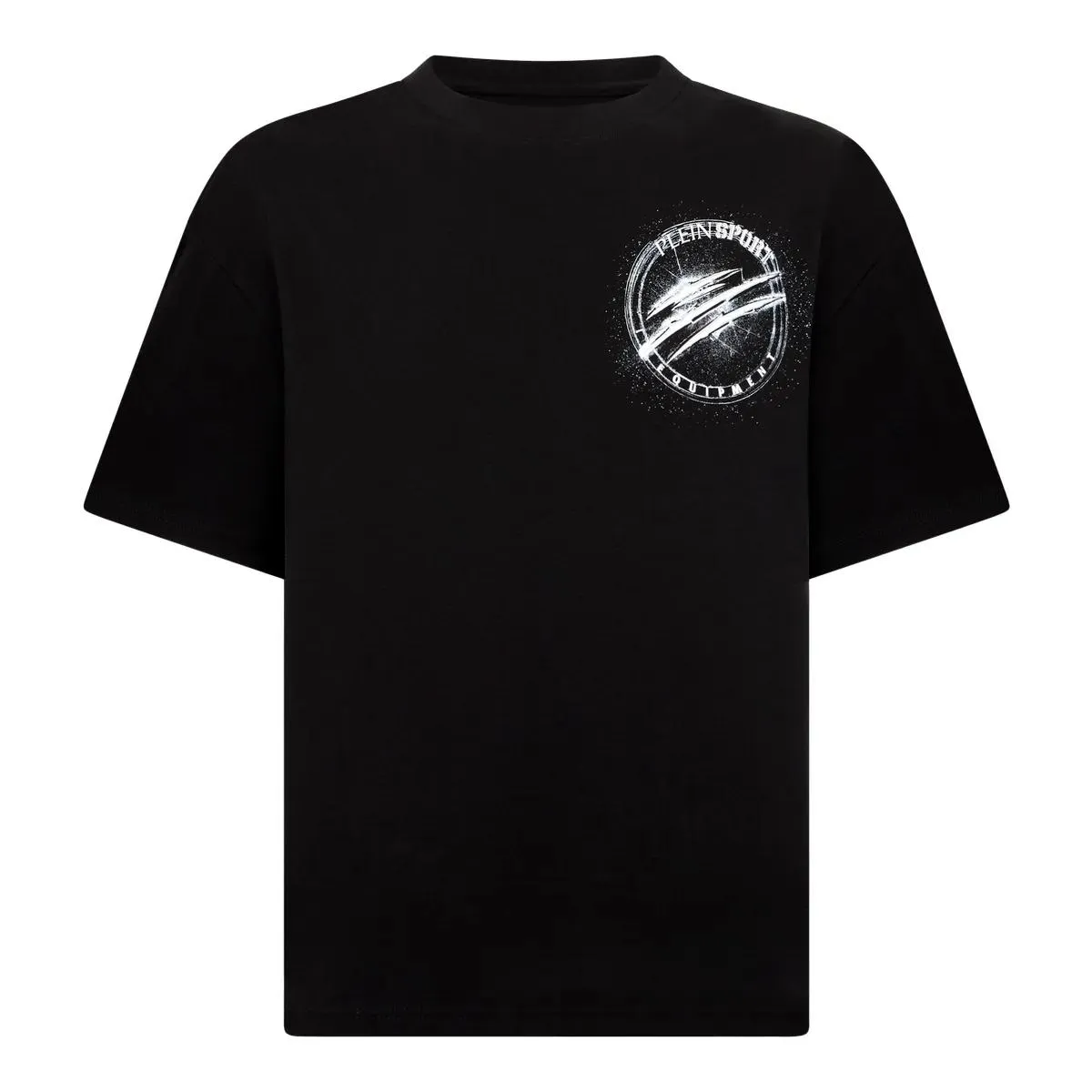 Plein Sport - Round Neck T-Shirt Chrome Scratch Edition - Größe XXL - schwarz Plein Sport - Round Neck T-Shirt Chrome Scratch Edition - Größe XXL - schwarz