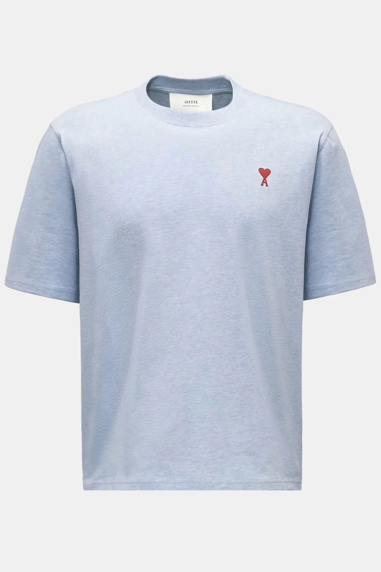 Ami Paris - Herren - Rundhals-T-Shirt hellblau meliert Ami Paris - Herren - Rundhals-T-Shirt hellblau meliert